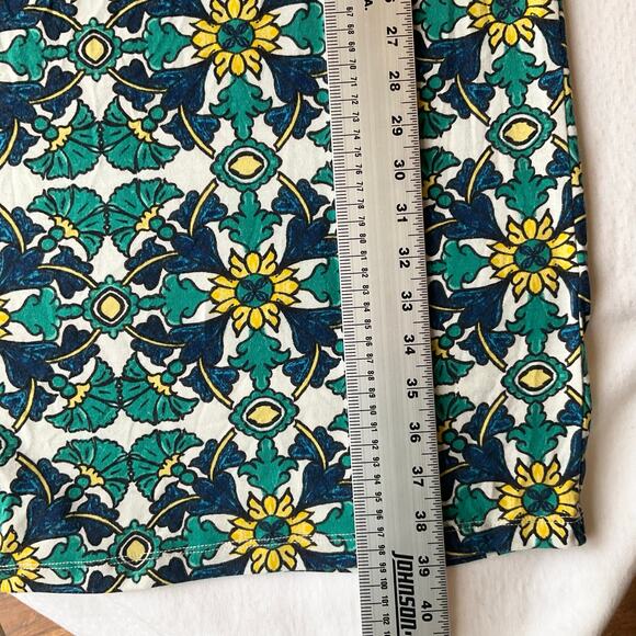 FOREVER 21 Women Midi Dress size M Sleeveless Stretchy Casual Green Yellow - Picture 6 of 8